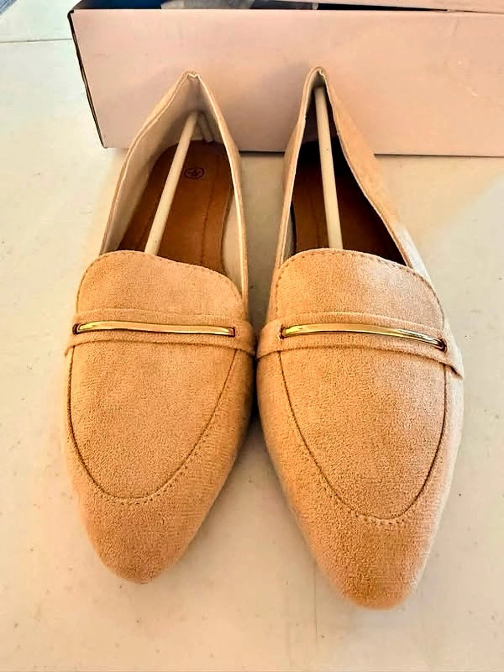 Obtaom Women's Stylish Pointy Toe Loafer Flat